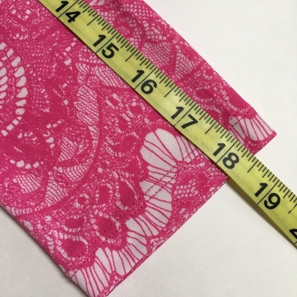 DONNA MORGAN Jersey Knit Lace Print  3/4 Sleeve Sheath Dress Size 6 - Picture 13 of 15